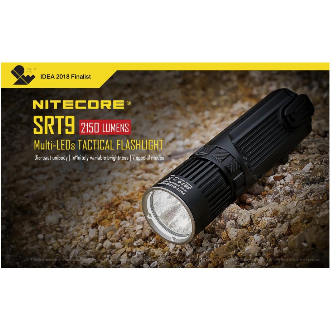 Nitecore SRT9 2150LM CREE XHP50 Multi-output Die-cast Tactical LED Flashlight