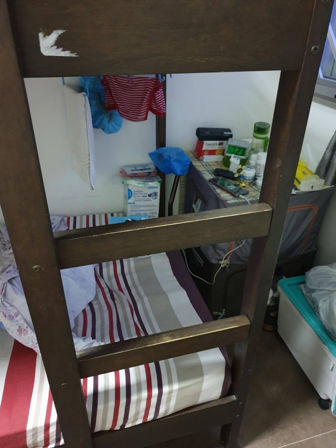 Bunk Bed (picket and rail), Furniture & Home Living, Furniture, Bed