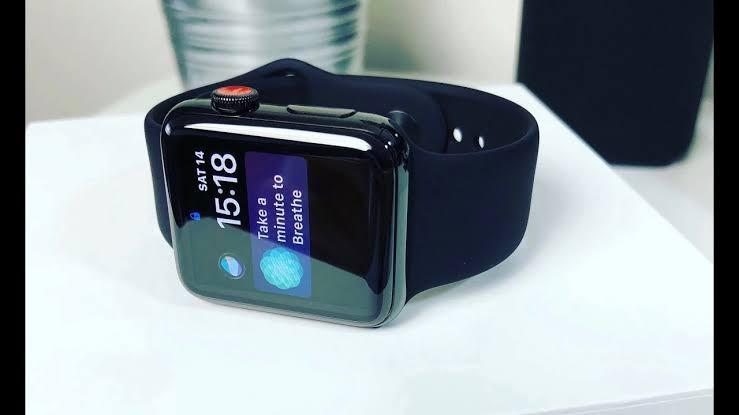 CASH Kredit Iwatch Series 3 42mm Warna Black New Elektronik