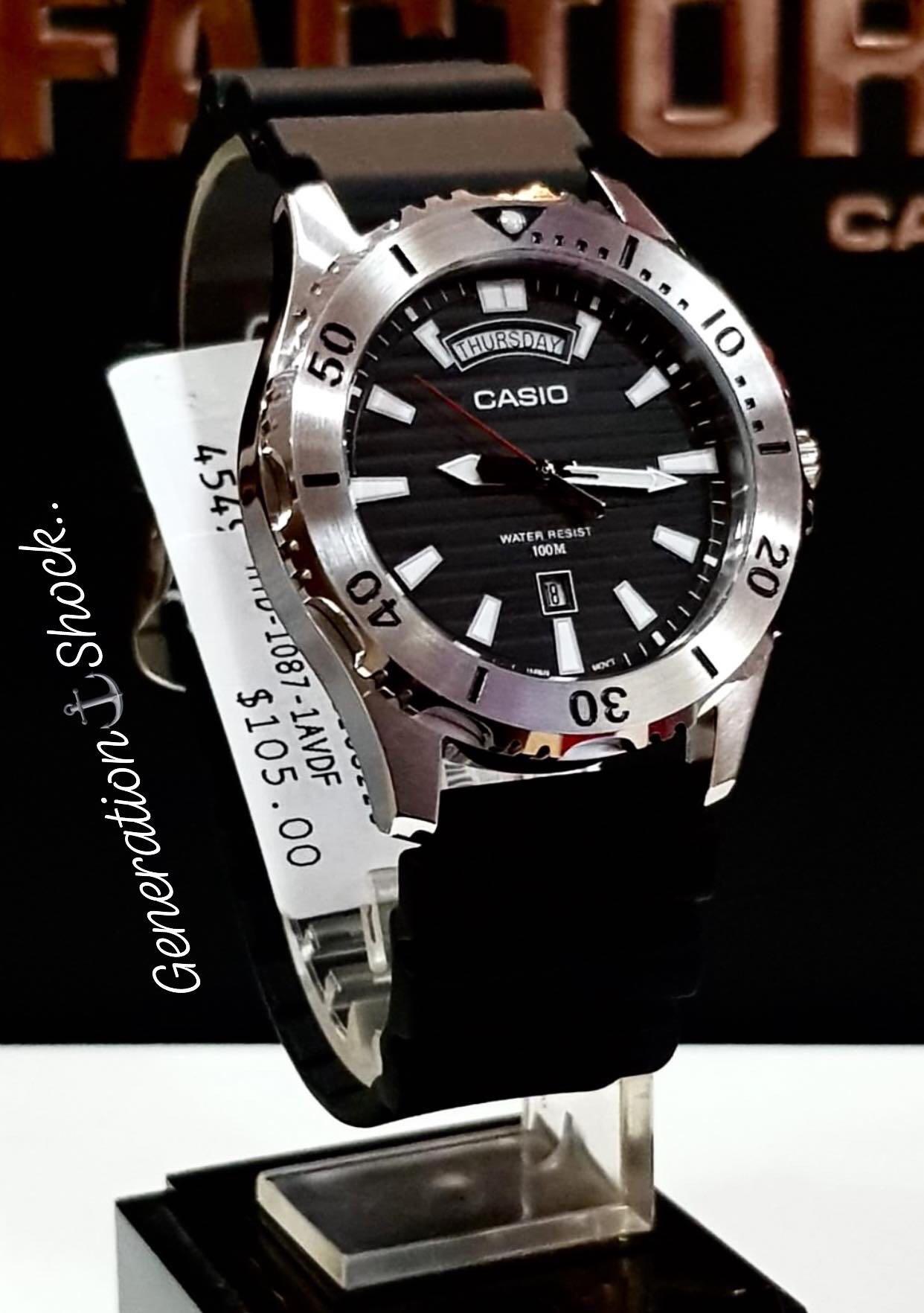 NEW CASIO UNISEX DIVER MARINE SPORTS WATCH 100 ORIGINAL AUTHENTIC By G SHOCK GSTEEL COMPANY MTD 1087 1AV