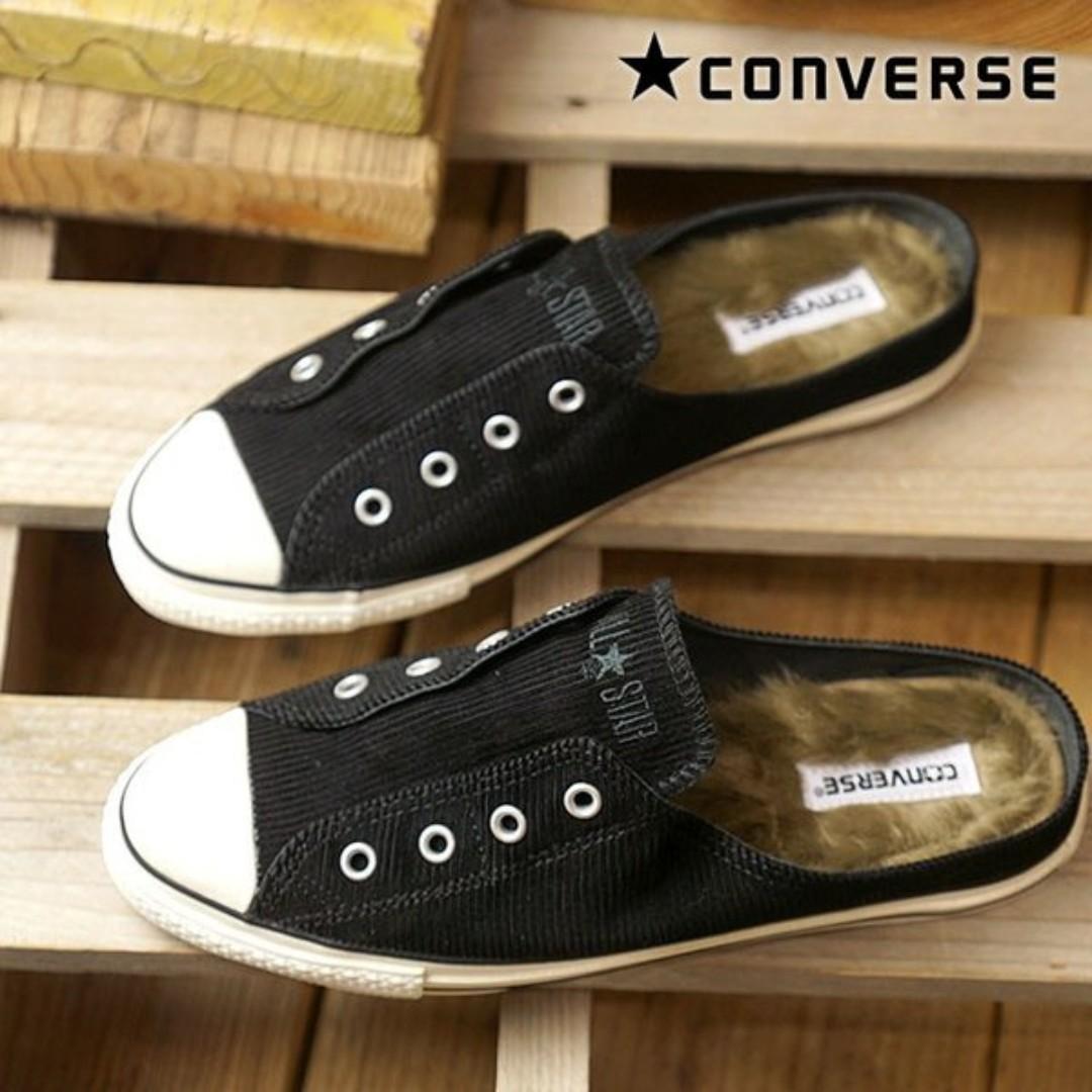 converse slip on mules