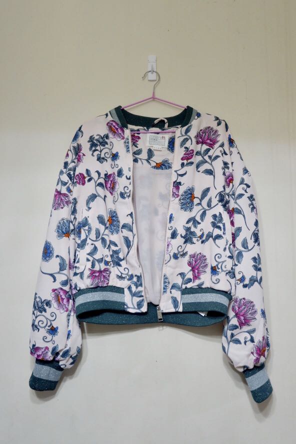 Women Ethnic Flower Button Cotton Jacket