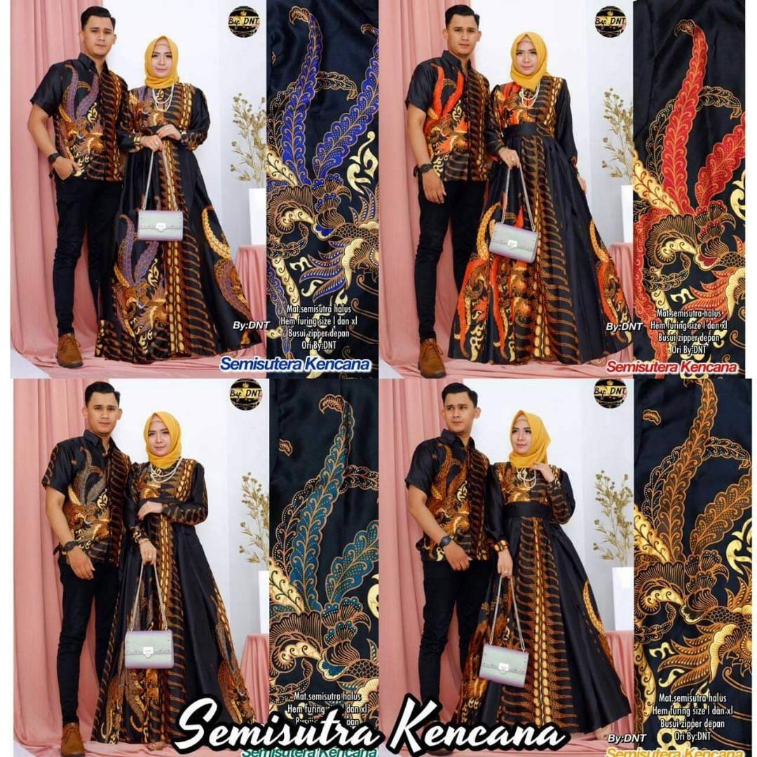 Couple Gamis Batik Semi Sutra Fesyen Wanita Muslim Fashion Lainnya Di Carousell