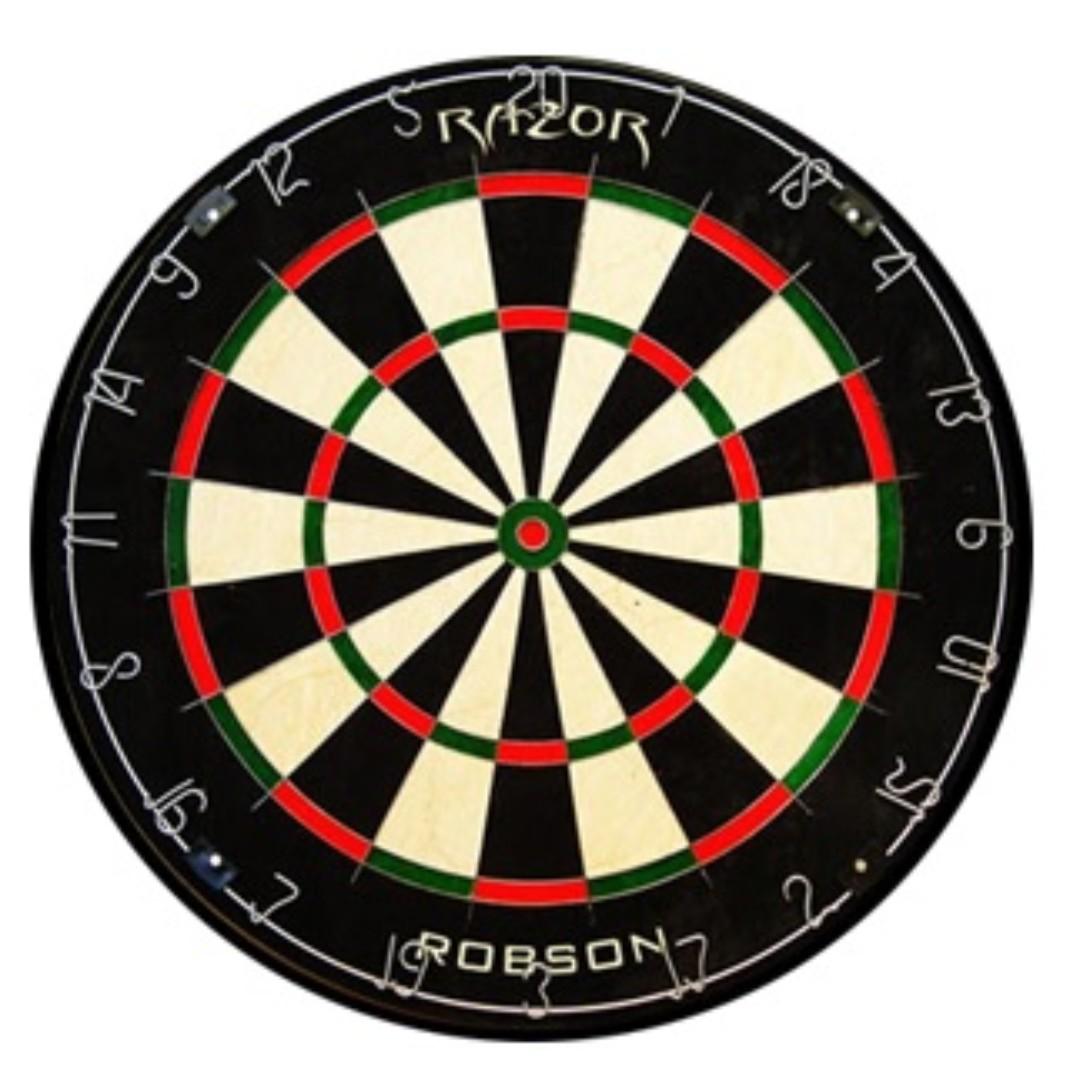 Darts, Dart Board, Robson Dart Board, Robson Razor, Sports Equipment