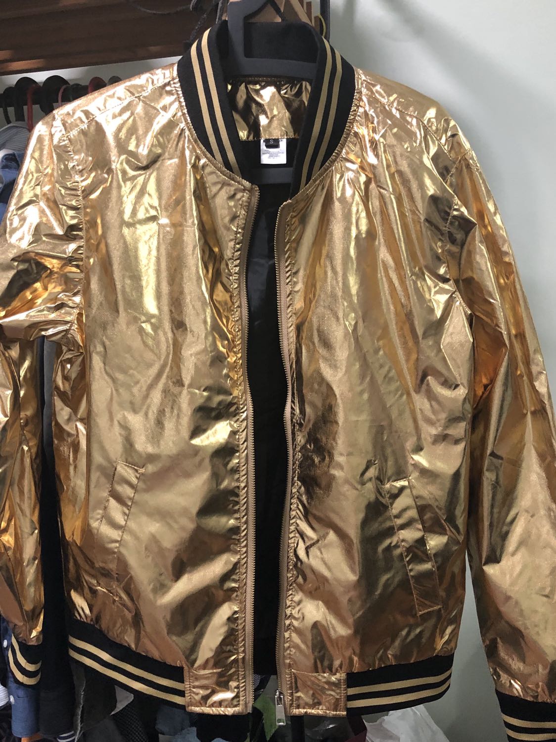 Gold flight clearance jacket