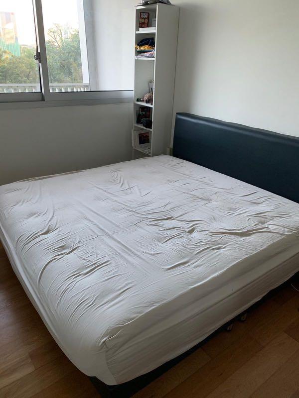 Fast Sale Faux Leather King Size Bedframe Furniture Beds Mattresses On Carousell