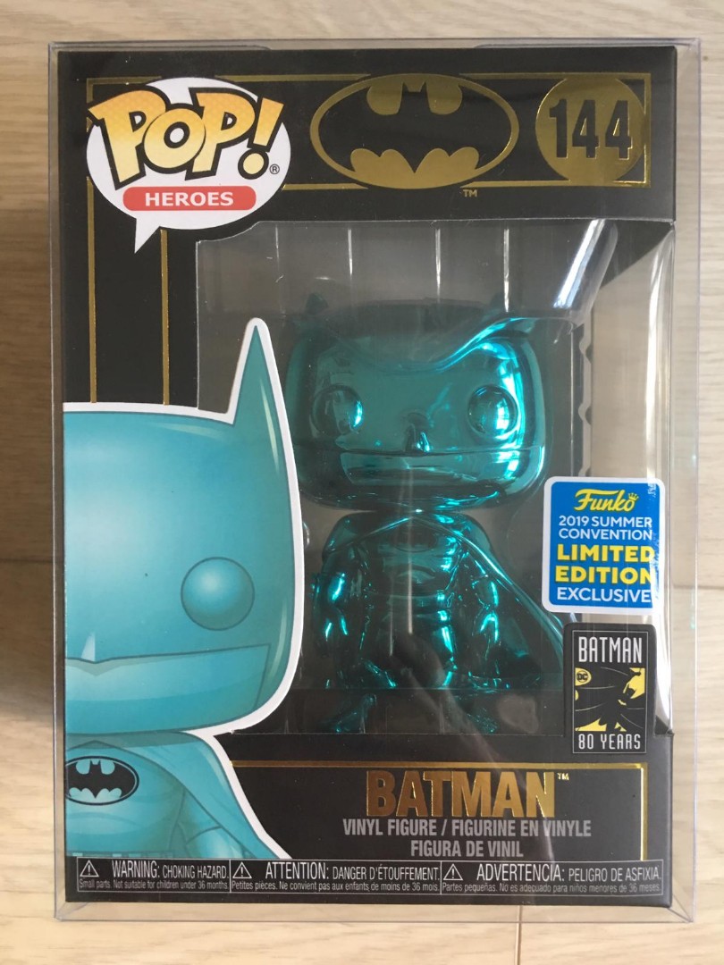 teal chrome batman funko pop