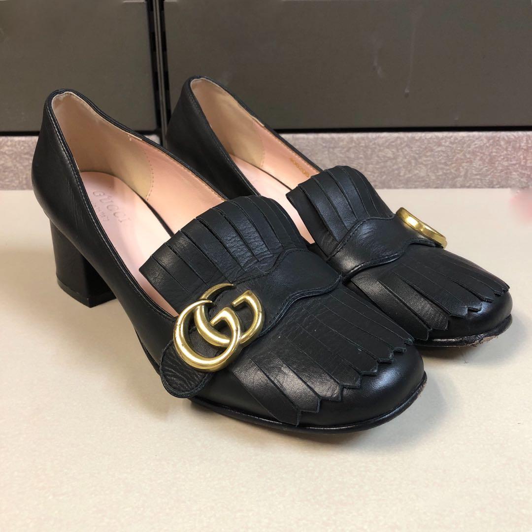 Gucci marmont mid heel hotsell