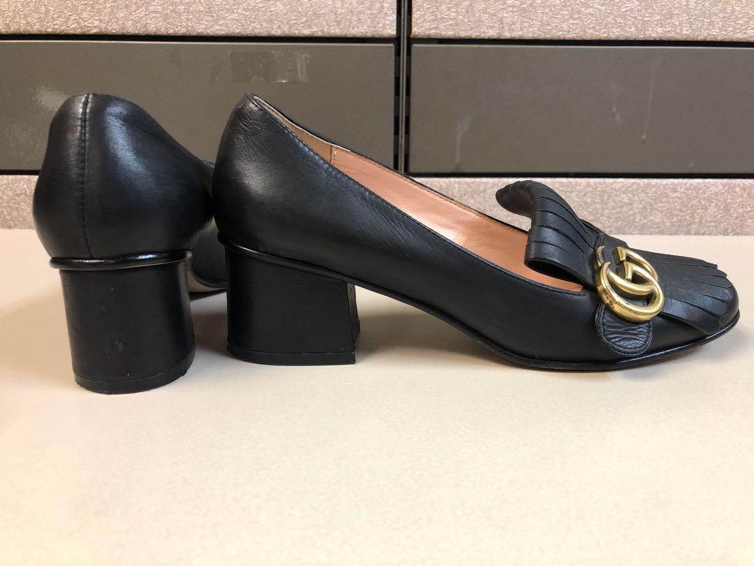 Gucci Marmont mid heels Women s Fashion Footwear Heels on Carousell
