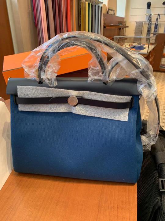 hermes herbag blue