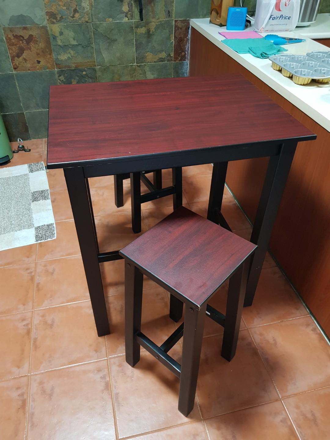 High Dining Table High Stools For 2 People High Dining Table High Stools For 2 People