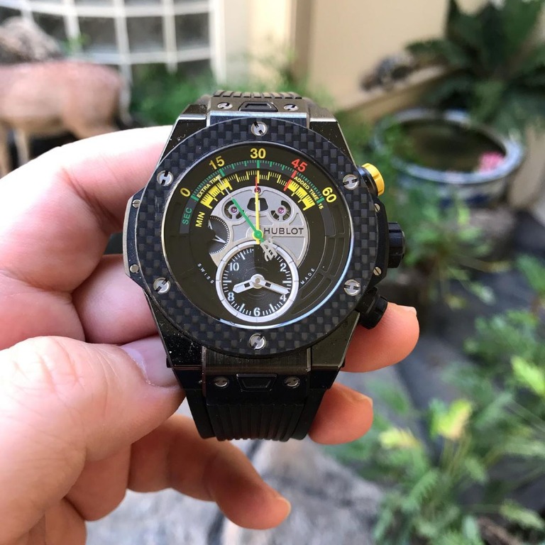Hublot Big Bang Carbon FIFA World Cup 2014 Brasil, Fesyen Pria, Jam