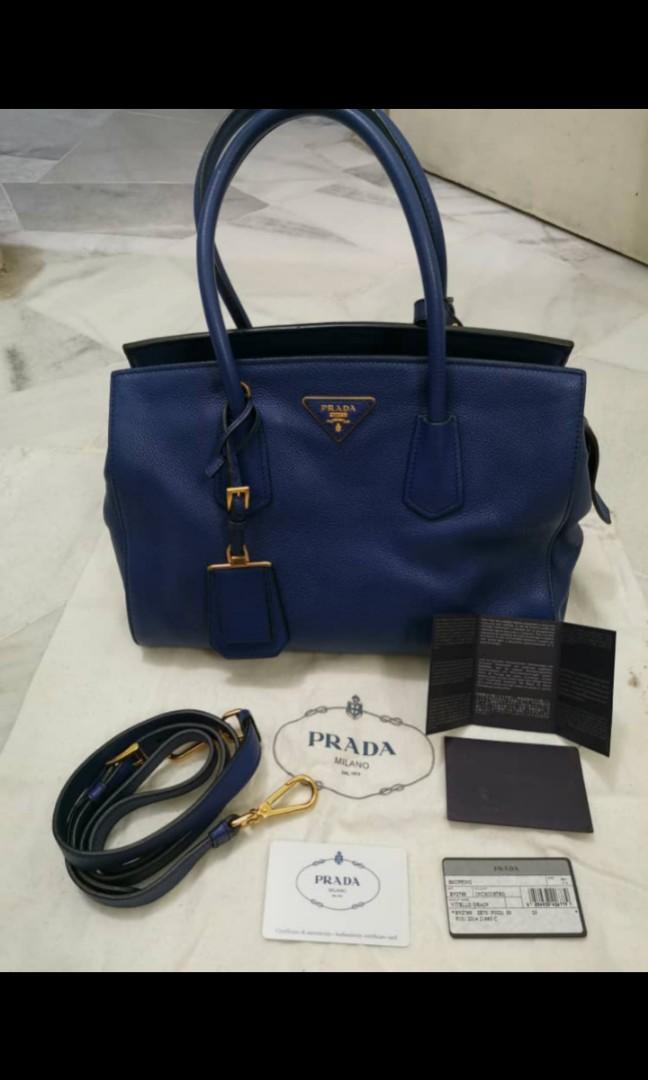 prada two way tote bag