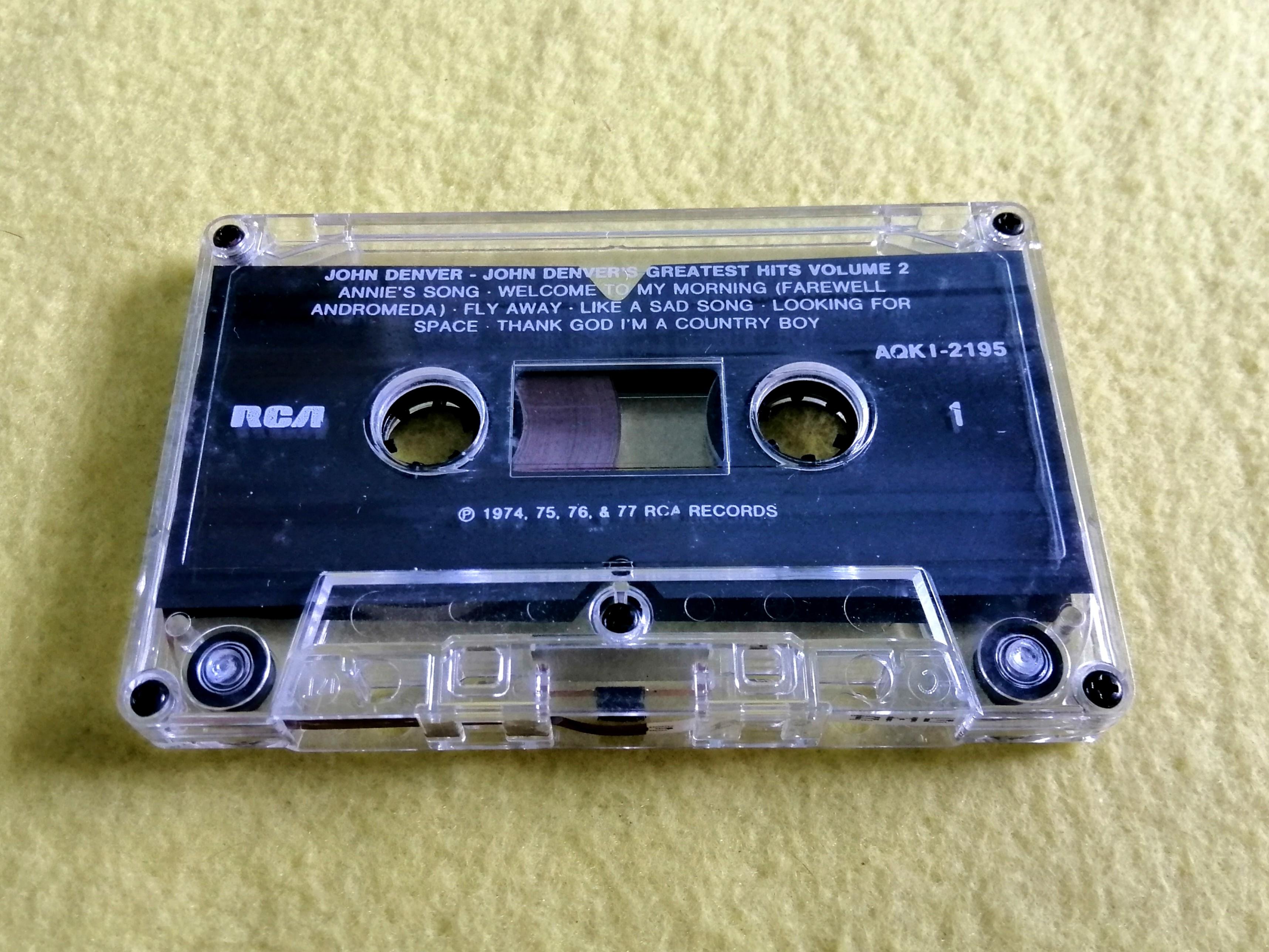 John Denver greatest hits. Vol.2. Cassette tape not vinyl, Hobbies