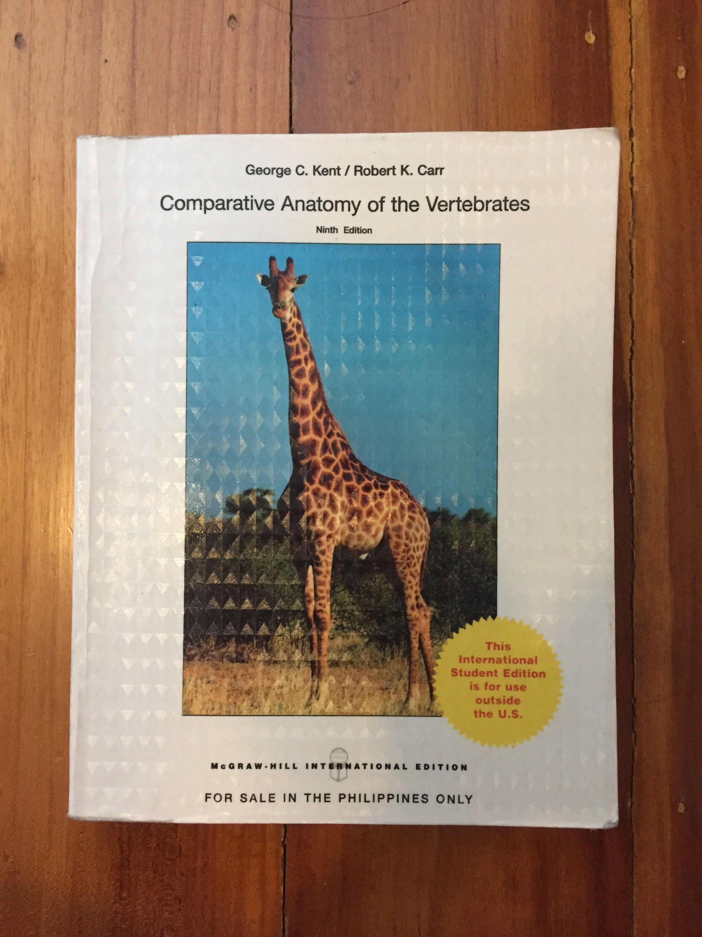 Kent Carr Comparative Anatomy Of The Vertebrates 9th Ed