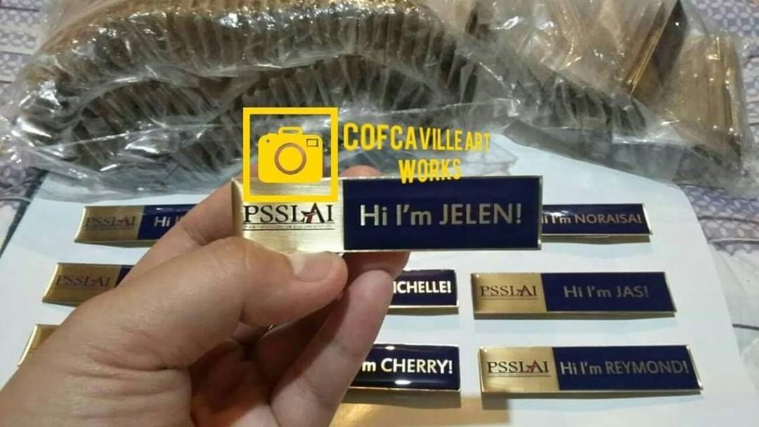 Nameplate Hotel Nameplate Reataurant Name Plate Acrylic Nameplate Stainless Design Craft Others On Carousell