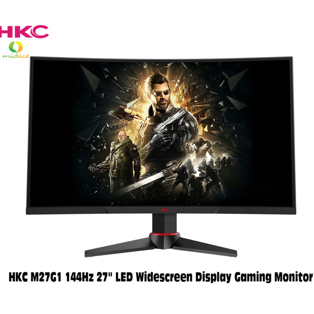 New Hkc M27g1q 27 Widescreen Display Gaming Monitor 144hz Black Electronics Computer Parts Accessories On Carousell