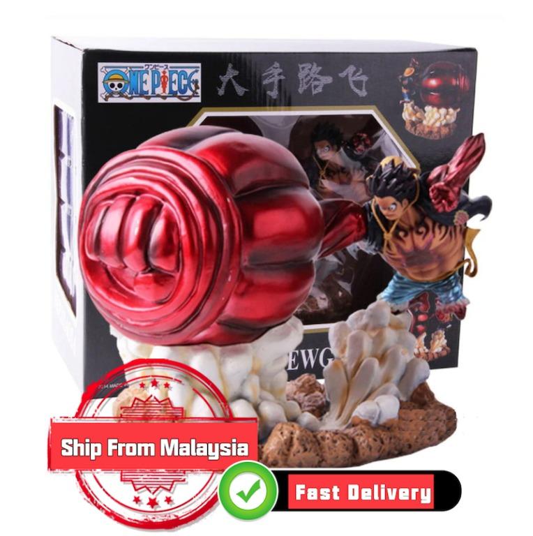 One Piece Gear 4 Luffy Action Figure Monkey D Luffy Gear Four Pvc Collectible Model Toy 20cm Toys Games Action Figures Collectibles On Carousell