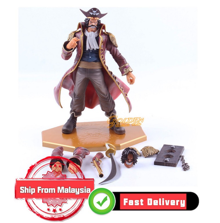 One Piece Gol.D. Roger Title of D Gold Roger PVC Figure Anime ...