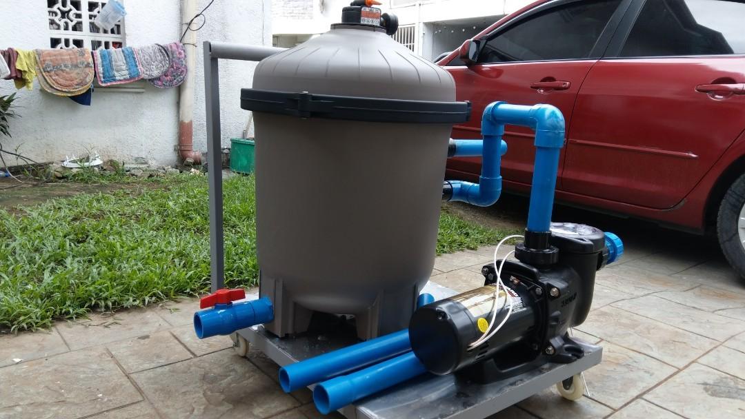 Portable swimming pool filtration system, Furniture & Home Living