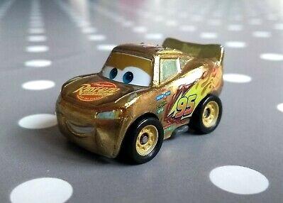 Rare Gold Lightning Mcqueen Disney Pixar Mini Racers
