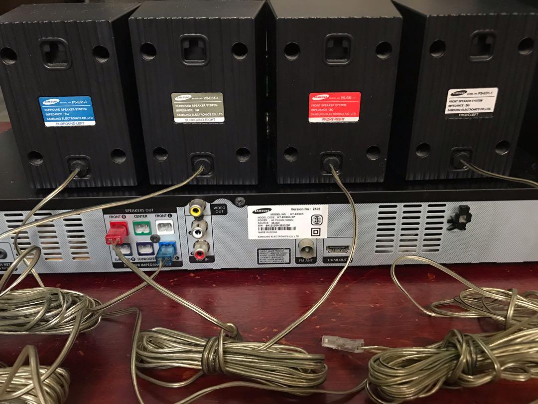 Samsung DVD Surround Sound Home Entertainment System Speaker and Player