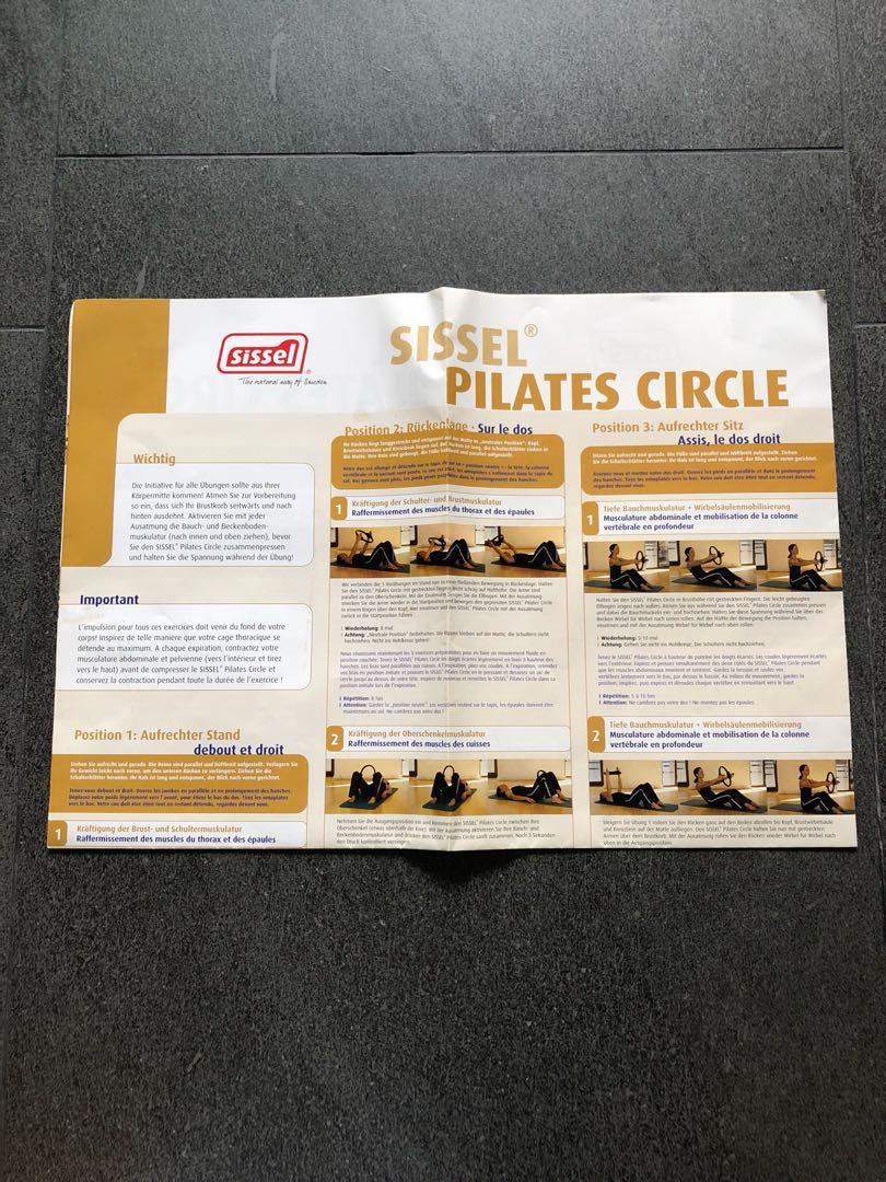 Sissel Pilates Circle W Exercise Poster Everything Else On Carousell
