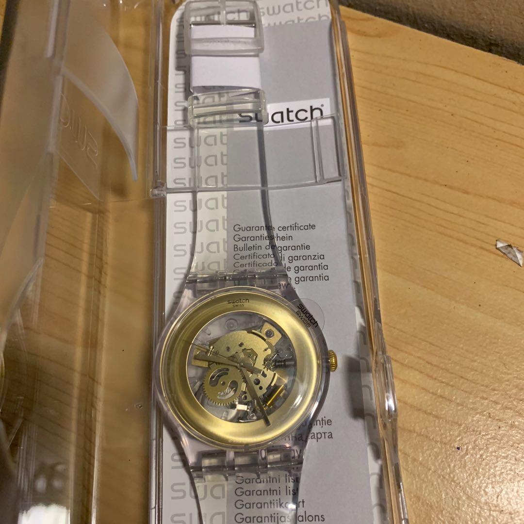 Swatch best sale transparent watch