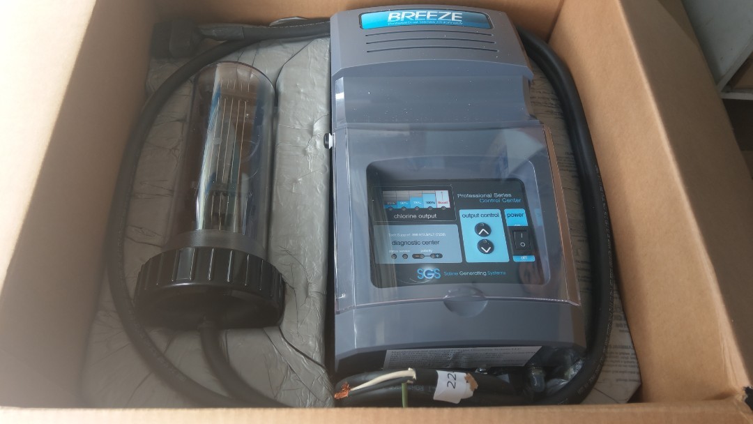 Swimming pool salt chlorinator SGS US made for 40,000 gallons