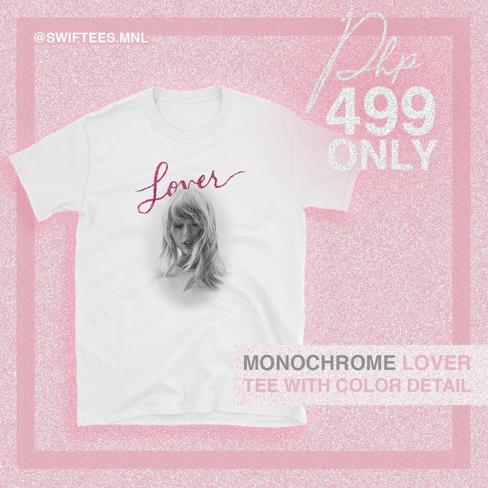Taylor Swift Lover White Tee On Carousell