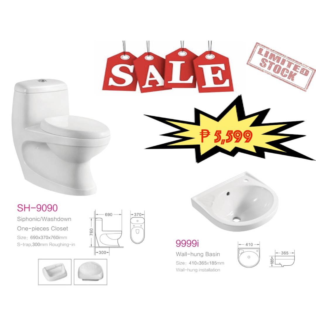 Toilet Bowl SET, Water Closet, Furniture & Home Living, Bathroom