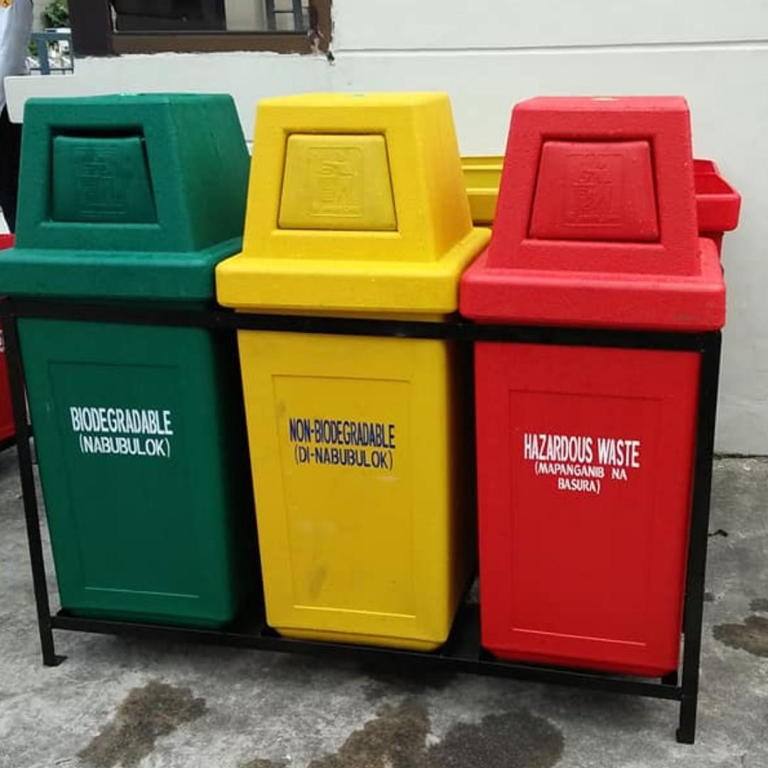 trash bin color