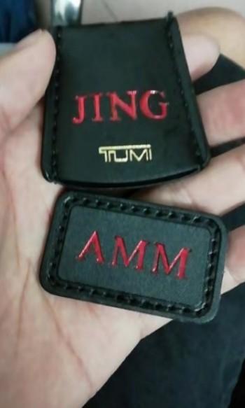 Tumi stamping servis engraving monogram Luxury Bags Wallets on