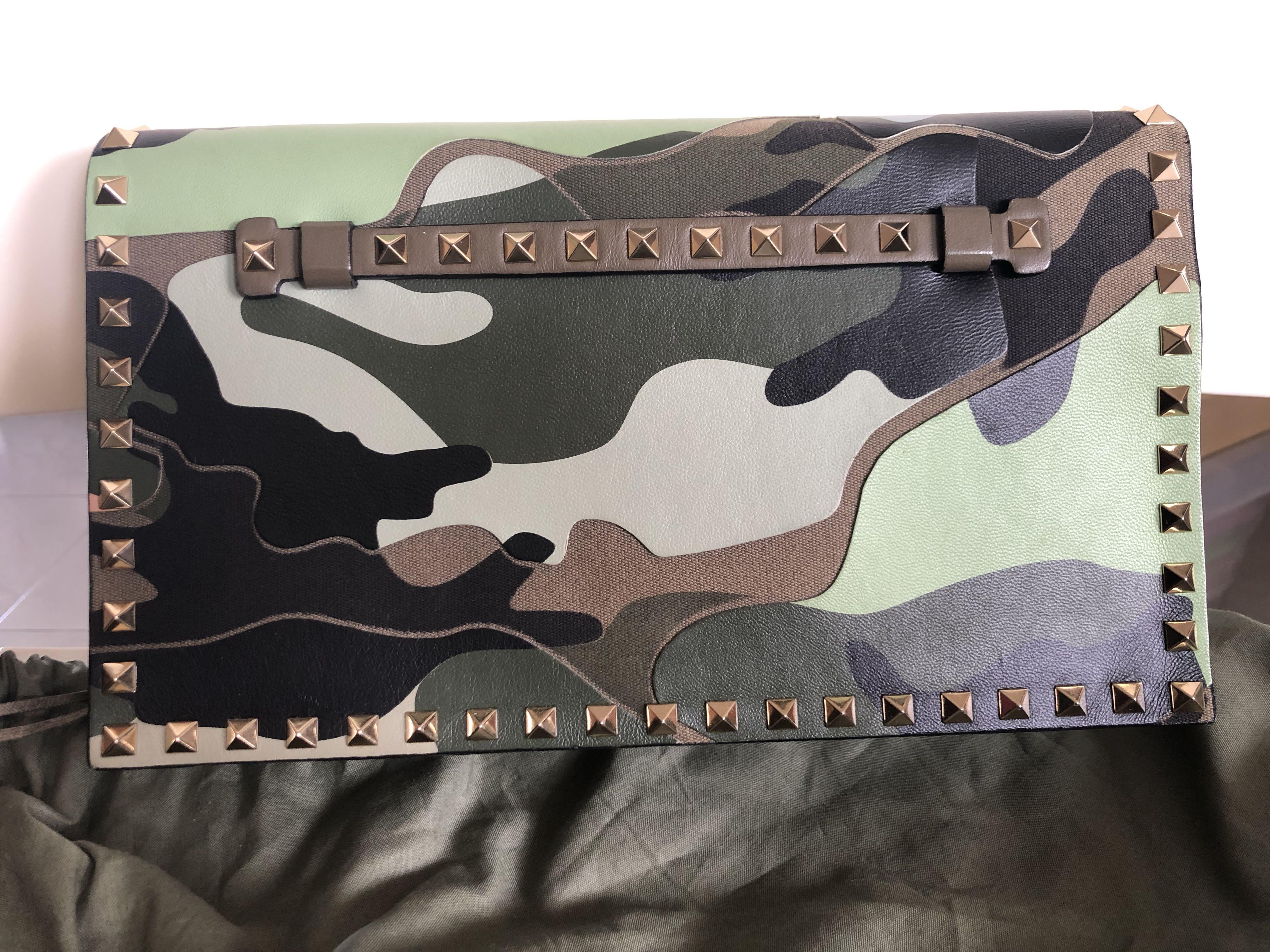 Valentino sales camouflage clutch