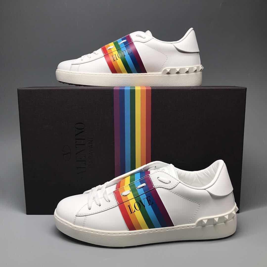 valentino rainbow sneakers