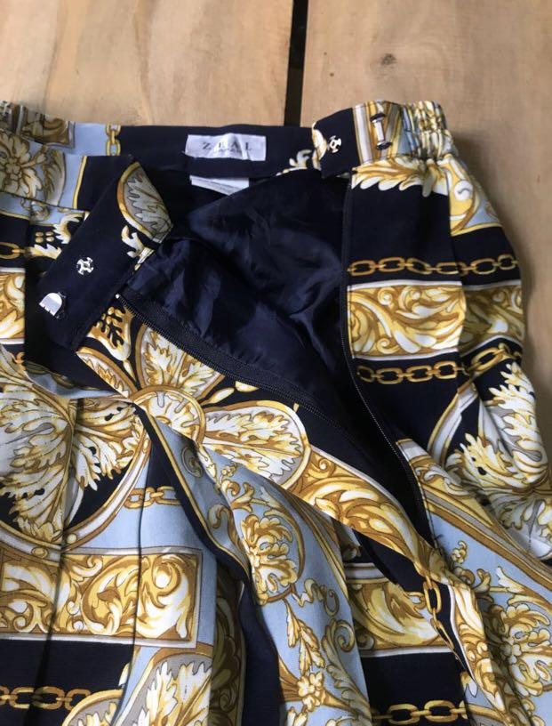 versace inspired pleated skirt