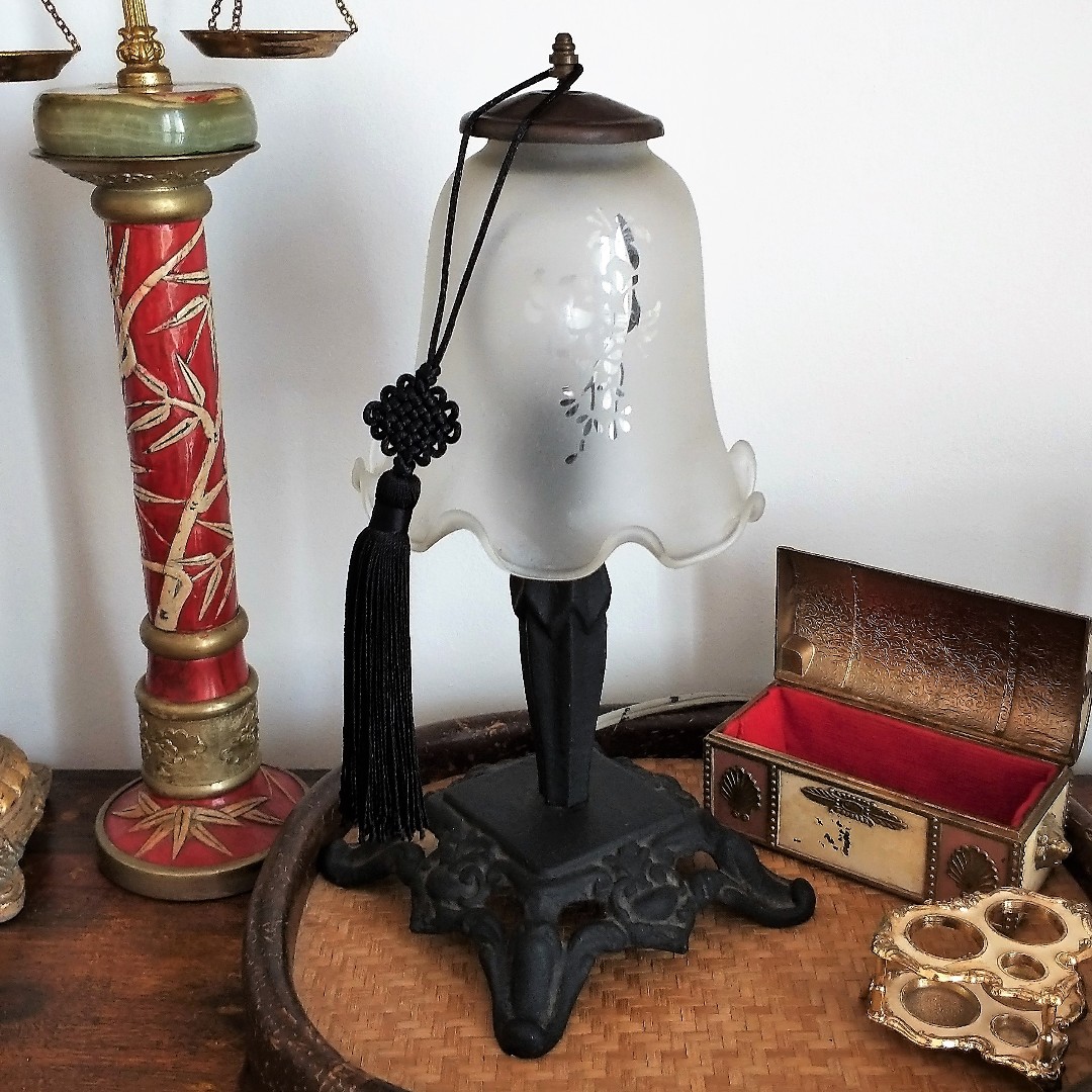 Vintage Art Glass Lamp Art Sculpture Table Lamp Furniture Home Decor Others On Carousell