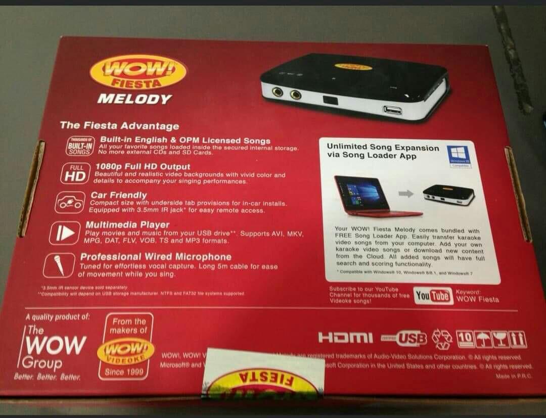 WOW FIESTA!! melody MAGIC SING, TV & Home Appliances, TV