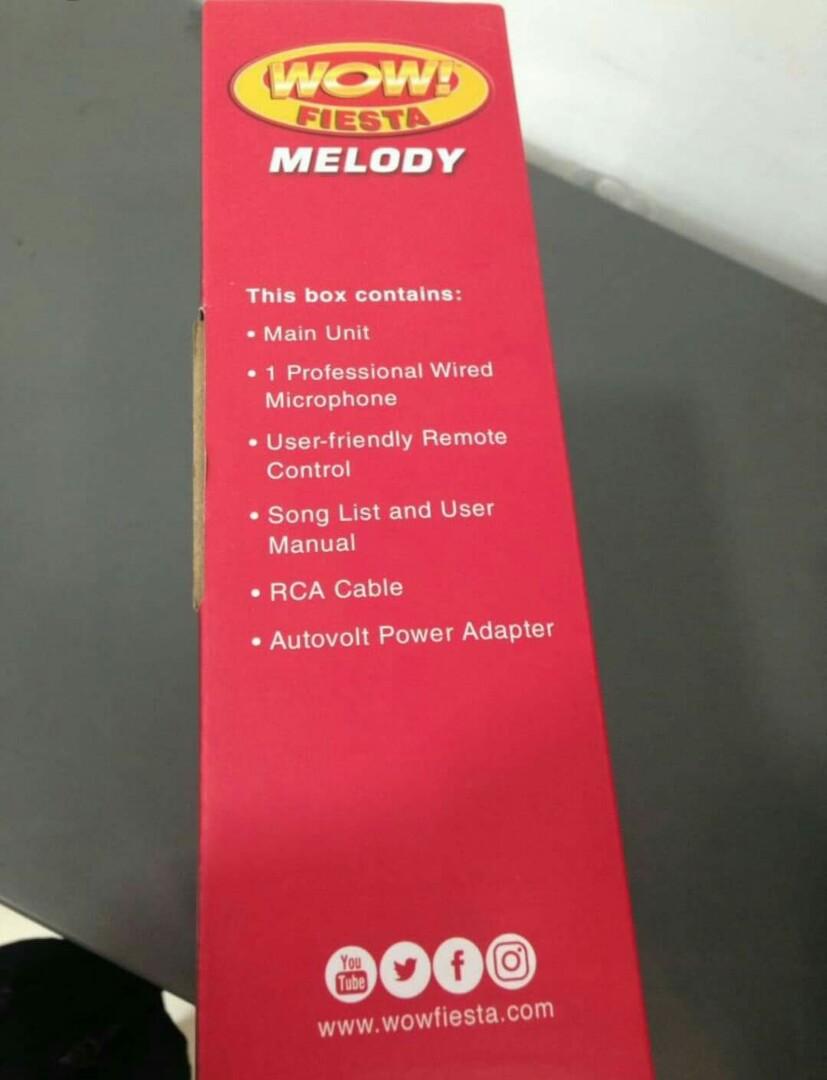 WOW FIESTA!! melody MAGIC SING, TV & Home Appliances, TV