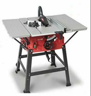 Workzone 2200W 254mm with 2 table saw extensions, 2 tct saw blades and base unit