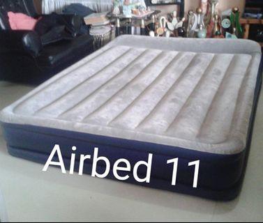 Jackeroo queen size airbed with built-in electric pump