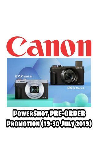 Canon PowerShot PRE-ORDER Promotion (19-30 July 2019)