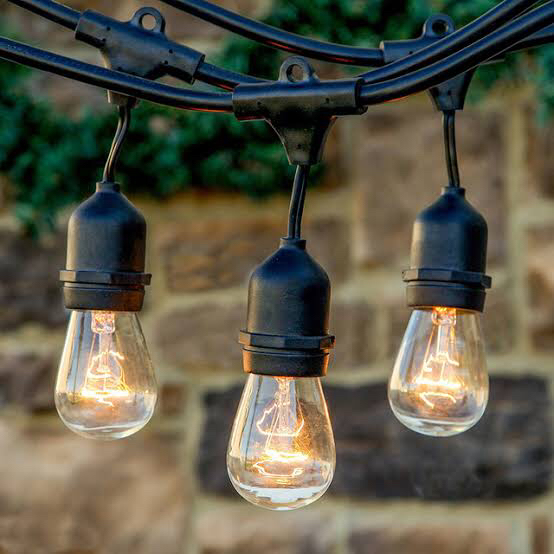 Retro Outdoor Bulb string Light Festoon Light Edison Filament LED Bulb
