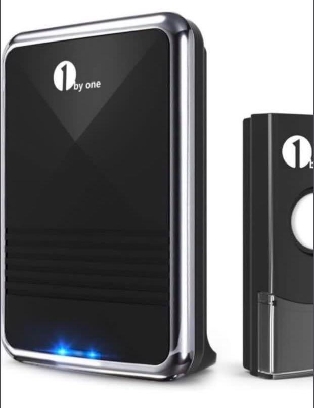 1byone Easy Chime Wireless Doorbell Kit, Furniture & Home Living