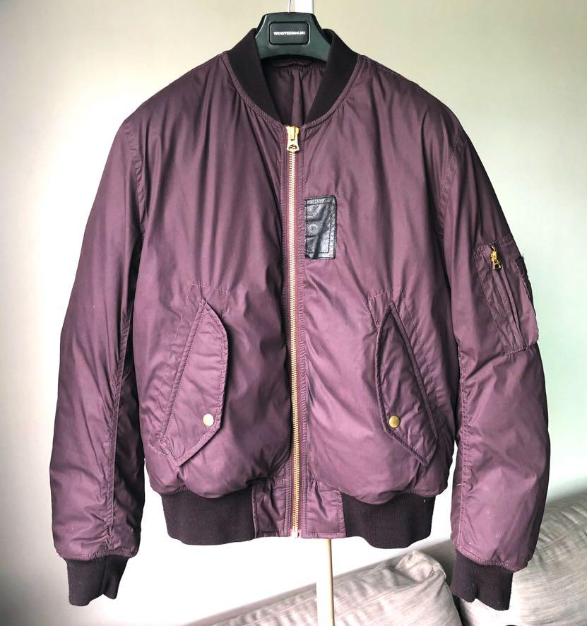 Acne Studios Purple SID bomber jacket Carousell