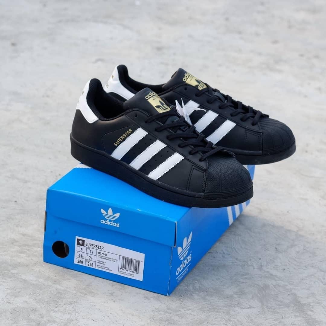 Harga adidas superstar cheap black