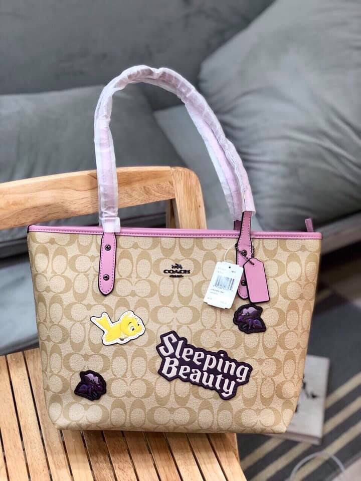 sleeping beauty tote bag