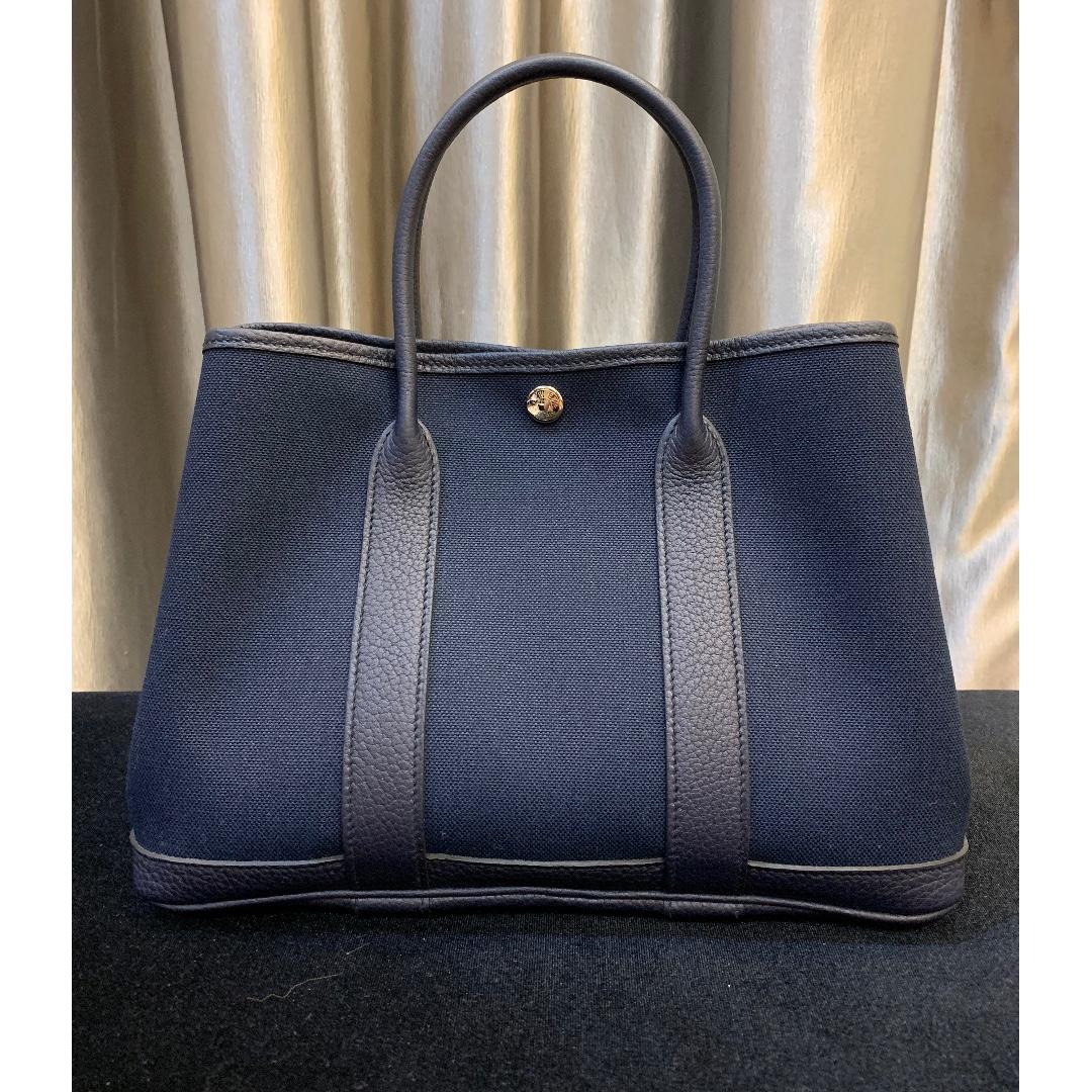 D' Borse Boutique - Hermes Garden Party 30cm In Blue Indigo Canvas  Condition : Preloved (Good) Contact us at 0164553444 Location : 25 Lorong  Bangkok,Pulau Tikus,10250 Georgetown Pg PM us on Facebook