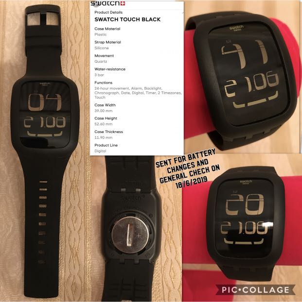 Swatch touch cheap black surb100