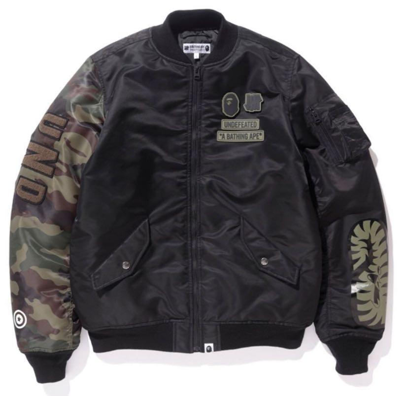 BAPE x Undefeated Camo Jacket 2017 A W Men s Fashion Tops Sets Hoodies on Carousell